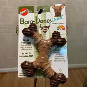 ETHICAL/SPOT Bam-Bone Dental X-Bone Apple Flavor Chew Toy - 5”